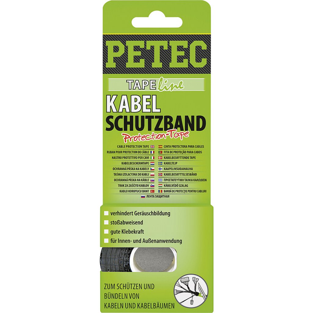 PETEC Kabelschutzband Petec Protection-Tape 10 m x 19 mm