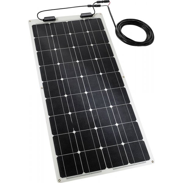 TELECO Solarmodul TSPF110 halbflexibel 110 W mit Verlängerungskabel Länge 5 m