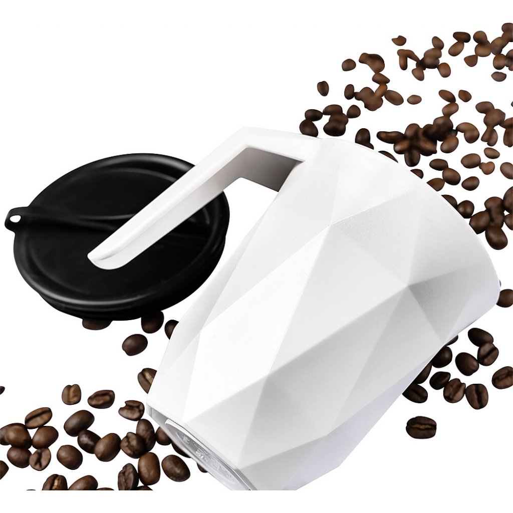 silwy Magnet Coffeecup silwy mit Metall-Nano-Gel-Pad und Deckel Fb. weiß